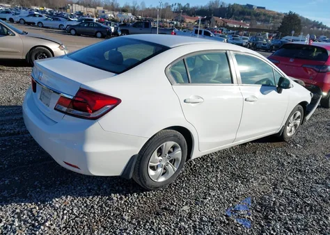 2014 Honda Civic Lx из США, поврежденный, VIN 19XFB2F53EE034810